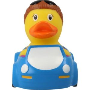 Driver woman rubber duck