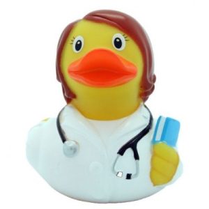 doctor woman rubber duck