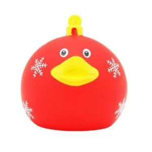 Christmas Ball Red Rubber Duck